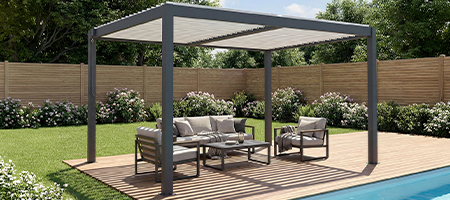 Šikmá bioklimatická pergola